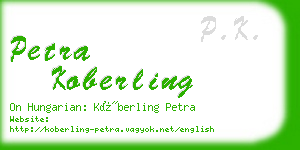 petra koberling business card